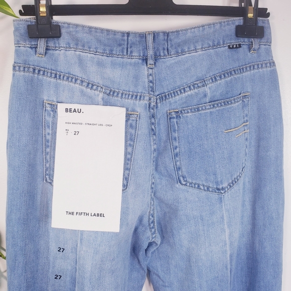 New FIFTH LABEL high waisted straight leg Jeans - Picture 13 of 16